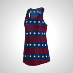 Red/Blue Mizuno Women's Tank Top | 30948-QENT