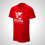 Red Mizuno Atlanta Track Club 50/50 Men's T-Shirt | 30814-ASQU