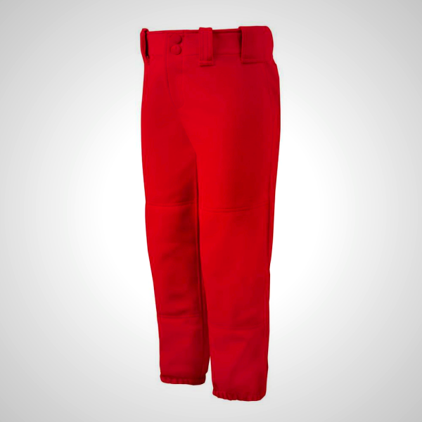 Red Mizuno Belted Softball Women's Pants | 17493-OXBD