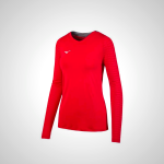 Red Mizuno United Long Sleeve Women's Jersey | 09752-ONHE