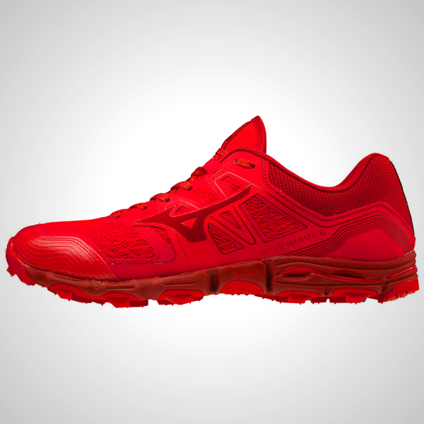 Red Mizuno Wave Hayate 6 Men's Trail Running Shoes | 58243-XBPH