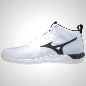 Mizuno Wave Supersonic 2 Mid Volleyball Shoes - White/Black