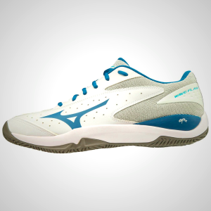 Mizuno Wave Flash Cc Women's Tennis Shoes White/Blue | 93754-KUXB