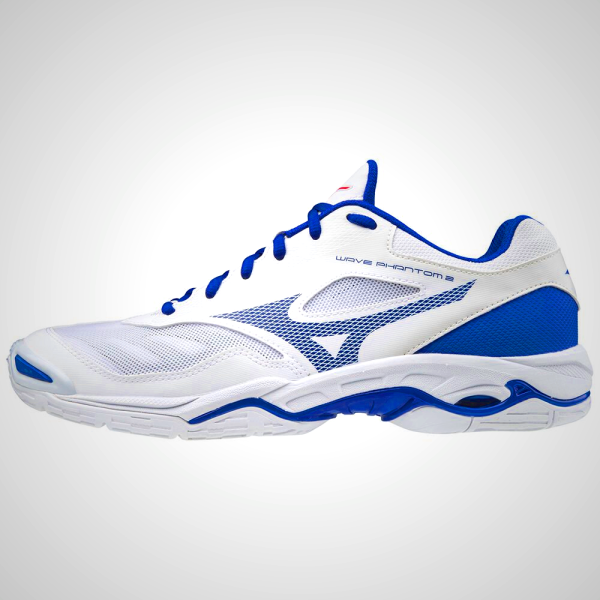 Mizuno WAVE PHANTOM 2 Women's Handball Shoes White/Blue/Pink 63501-ZOTC