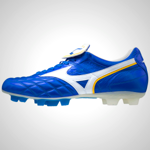 Mizuno Wave Cup Legend Soccer Cleats - White/Blue/Yellow | 48270-FSCG
