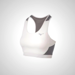 Mizuno Alpha Mesh Back Women's Running Bra | White/Grey 43816-NURY