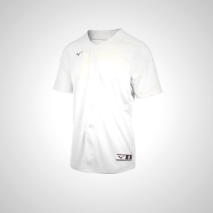 White Mizuno Aerolite Full Button Baseball Jersey for Men | 54730-KYQF
