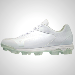 White Mizuno Finch Select Nine Molded Women's Softball Cleats 06238-XSPU