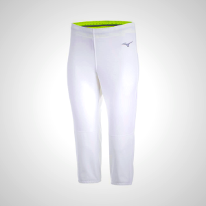 White Mizuno Stretch Softball Unbelted Women's Pants 32175-MDZQ
