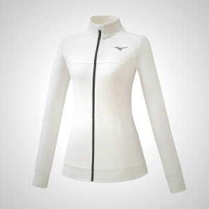 White Mizuno Training Women's Jacket | 84516-EOJX