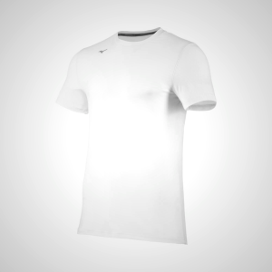 White Mizuno Volleyball Attack 2.0 Men's T-Shirt | 36890-GBAW