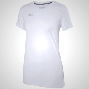 White Mizuno Volleyball Attack 2.0 Women's T-Shirt | 95082-VXQA