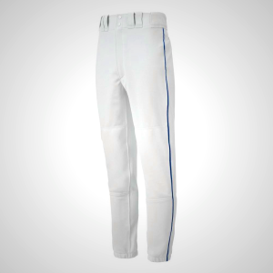 White/Navy Mizuno Premier Piped Baseball Men's Pants 02371-MJXD