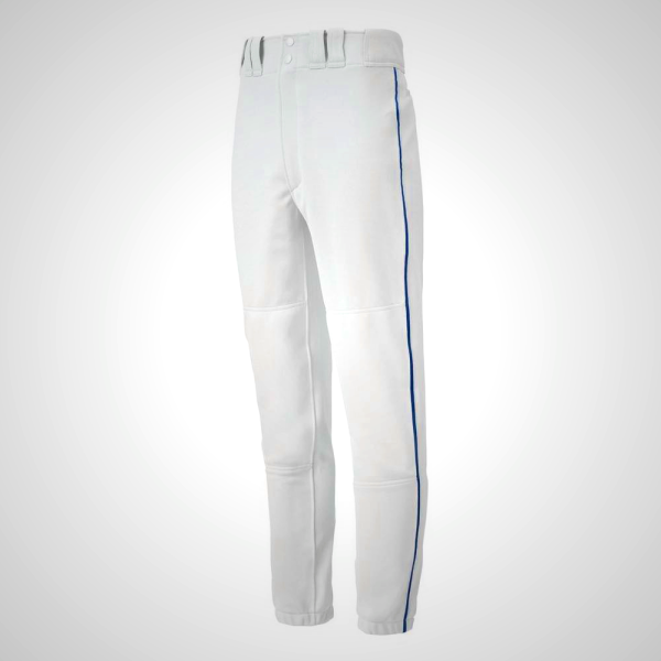 White/Navy Mizuno Premier Piped Baseball Men's Pants 02371-MJXD