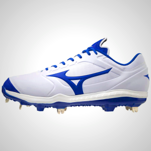 Mizuno Sweep 5 Mid Metal Women's Softball Cleats White/Royal 49127-PRCK