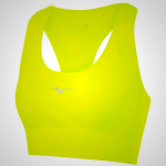 Yellow Mizuno Aero Crop Women's Running Bra | 54986-SKOC